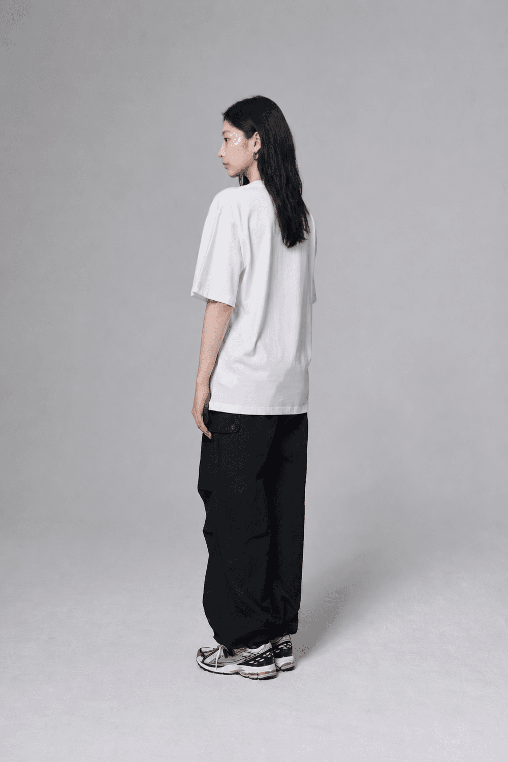 The sun volume embroidered T shirt - White — vue 8