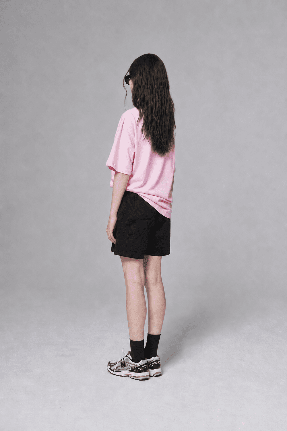 The sun volume embroidered T shirt - Pink — vue 6