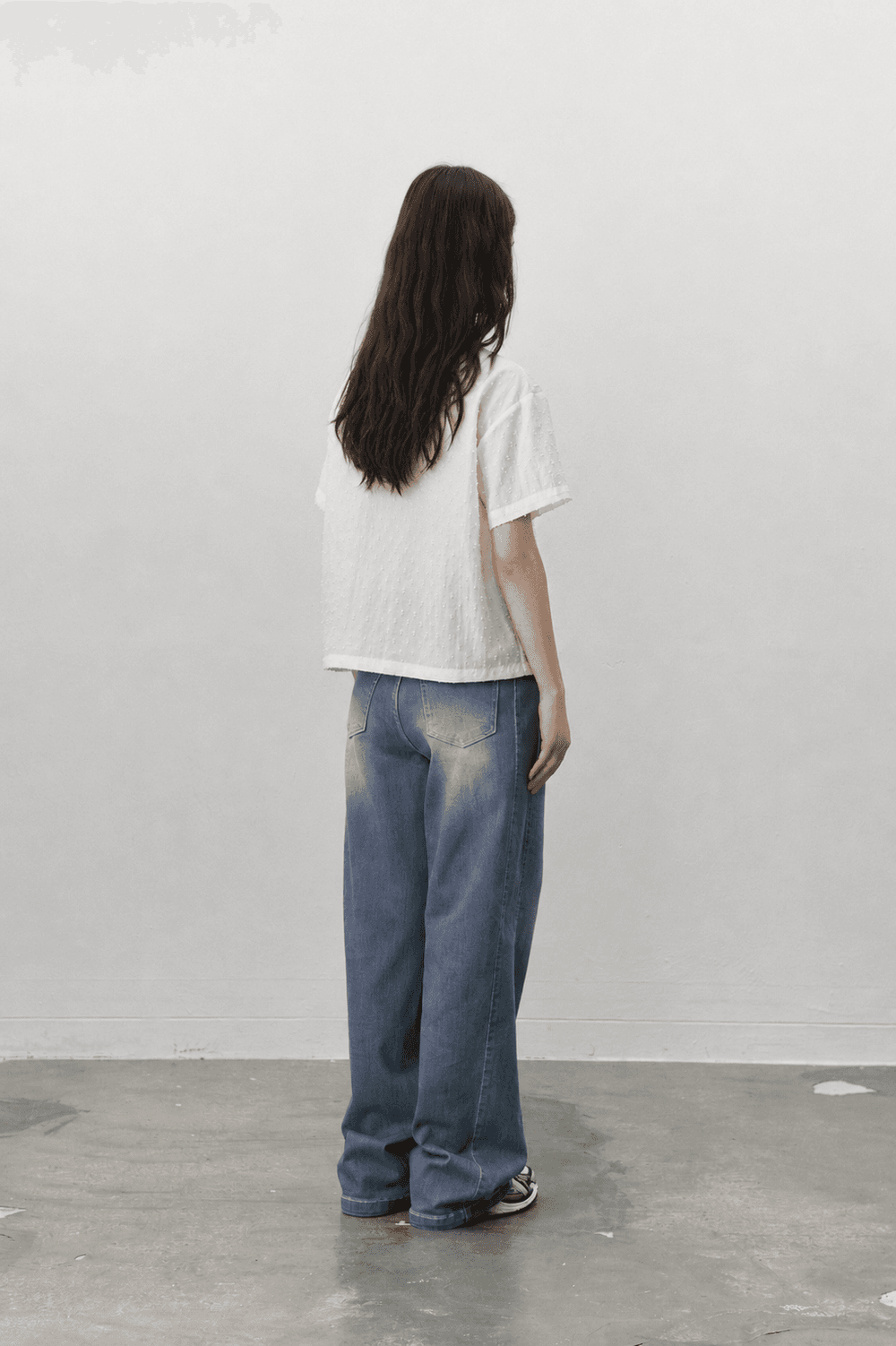 Dot opencollar shirts - Ivory — vue 7