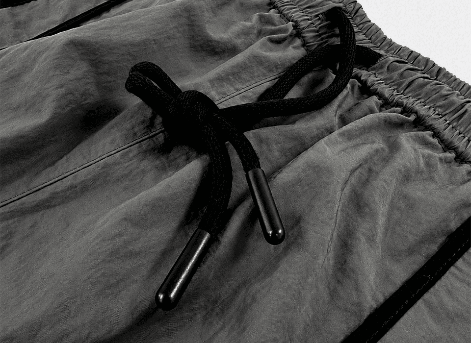 Binding out-pocket track pants - Black — vue 9