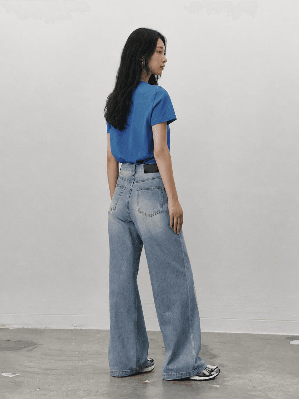 Supima cotton standard T shirts - Blue — vue 2
