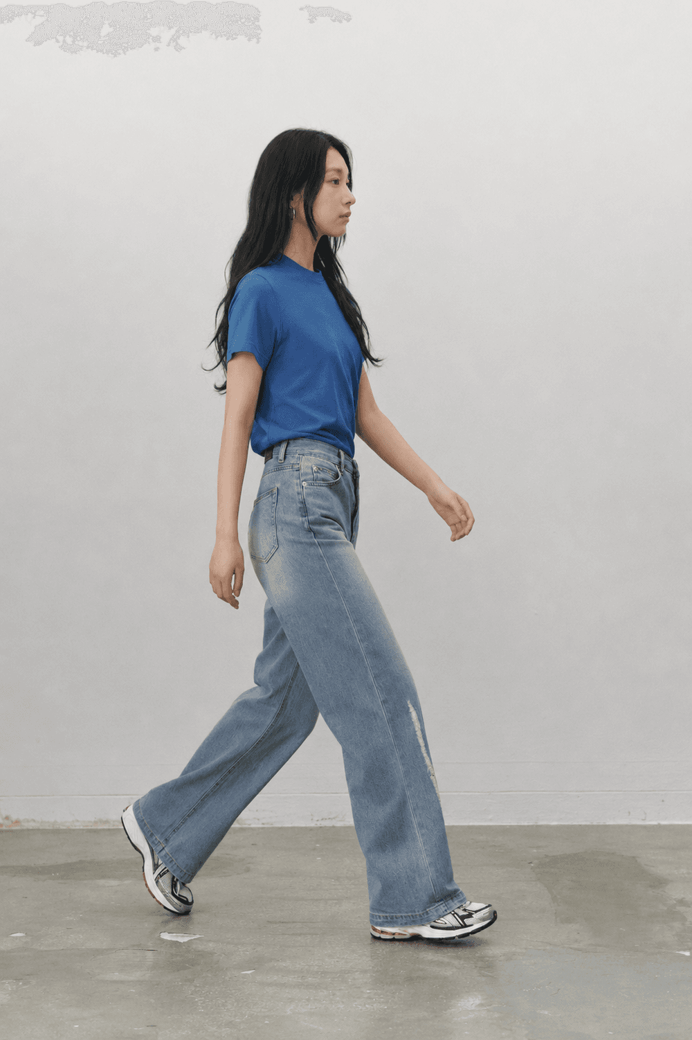Supima cotton standard T shirts - Blue — vue 3