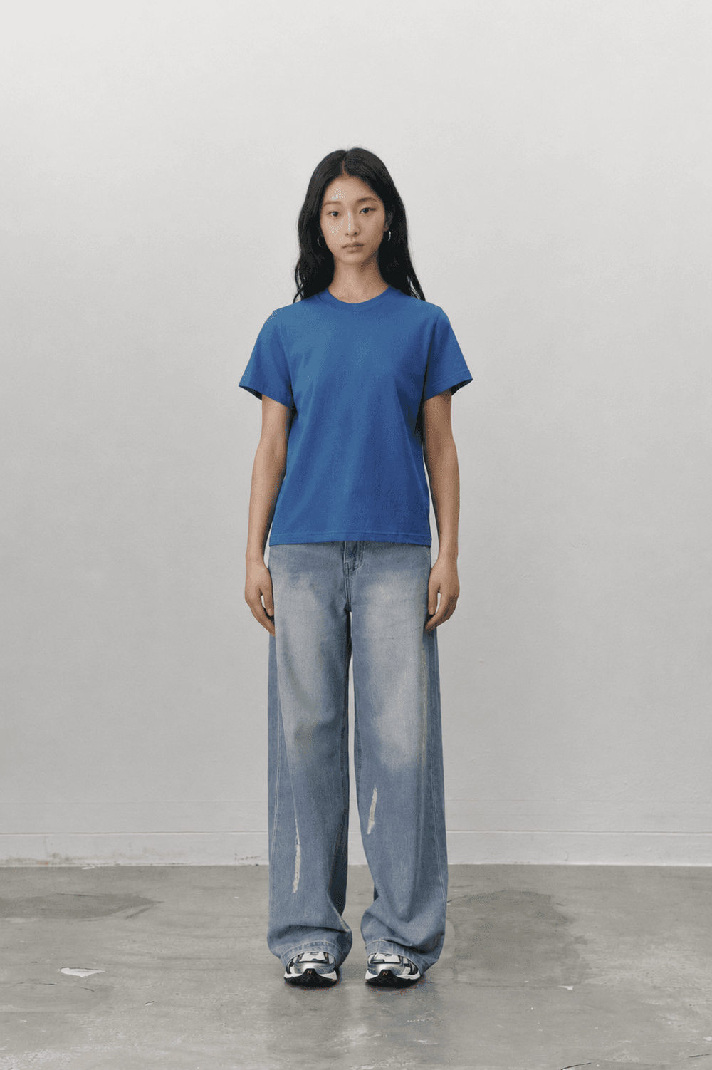 Supima cotton standard T shirts - Blue — vue 4