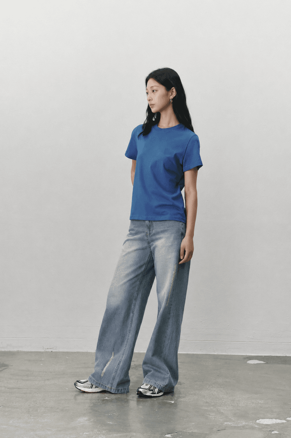 Supima cotton standard T shirts - Blue — vue 5