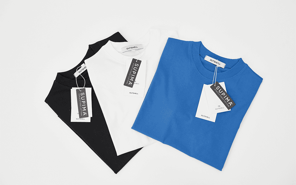 Supima cotton standard T shirts - Blue — vue 9