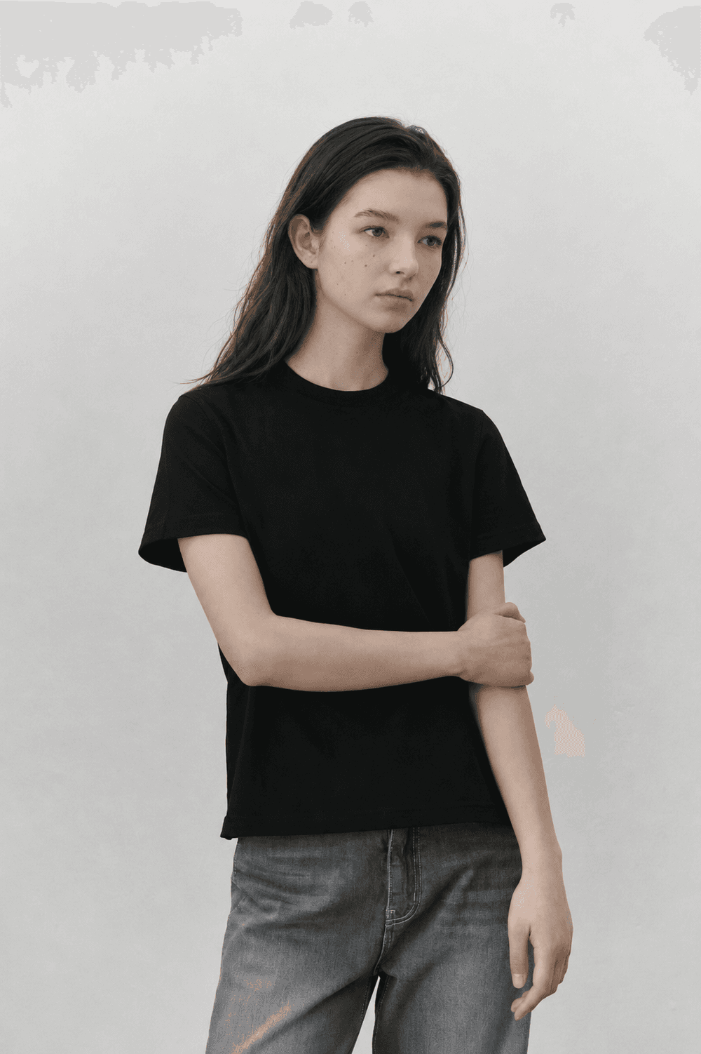 Supima cotton standard T shirts - Black — vue 7
