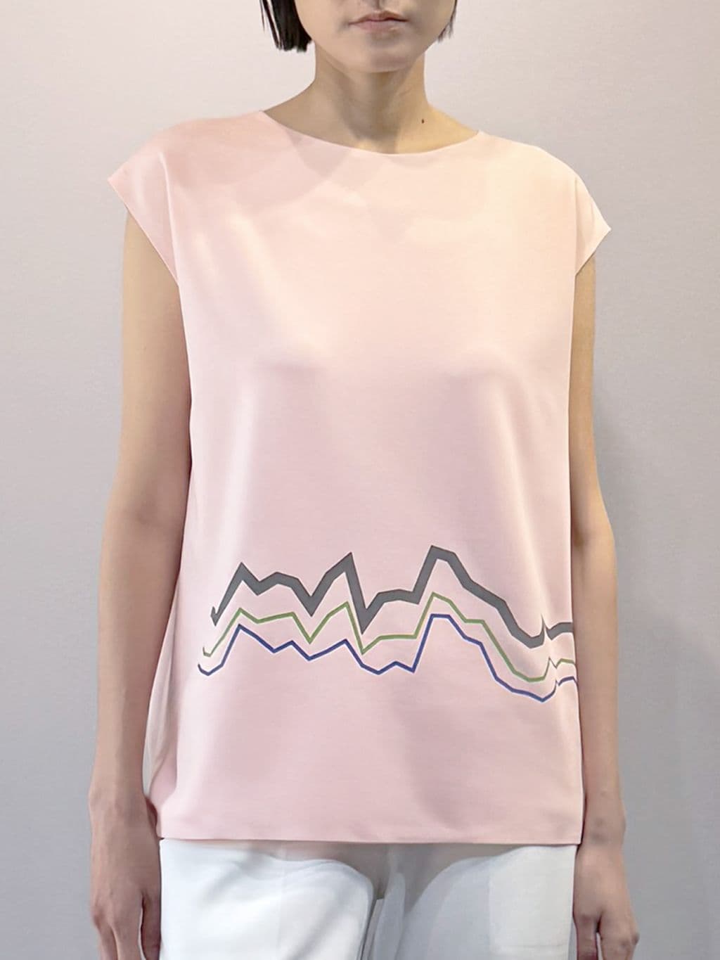 Climate Bottom Graphic Sleeveless (Pink) — vue 1