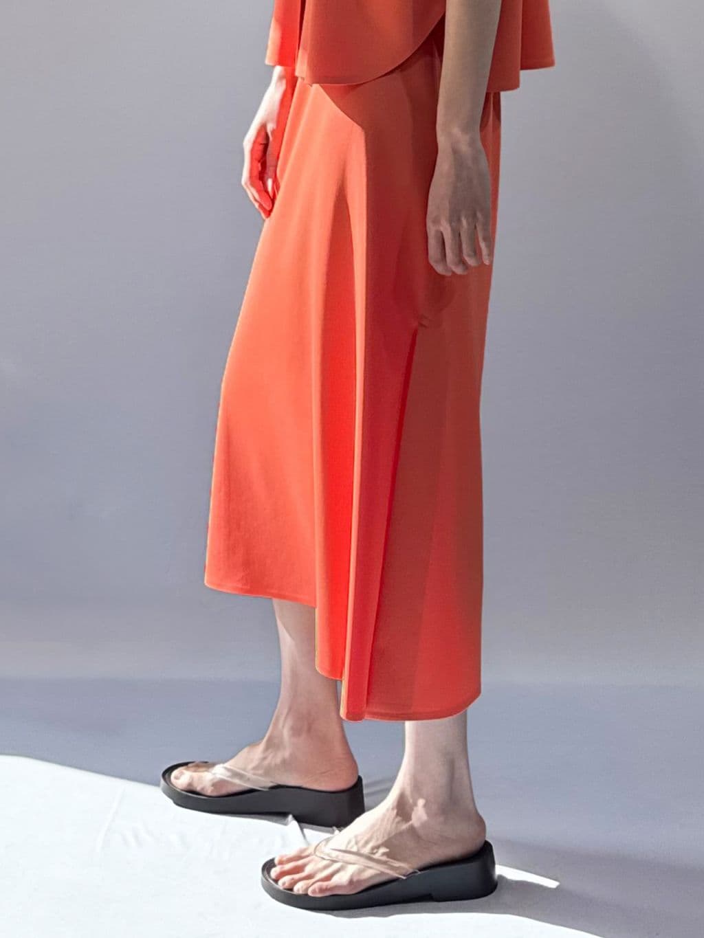 Open Long Skirt (Orange) — vue 1