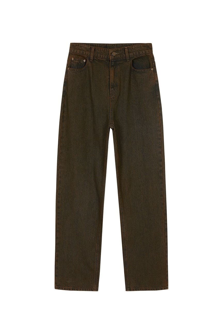 Vintage Dyeing Pants in Brown — vue 10