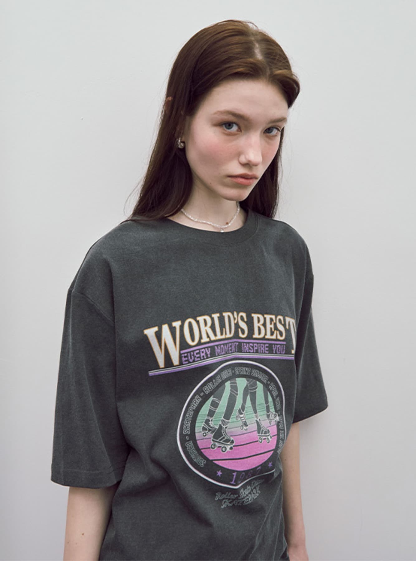Oversized World Best Print T-shirt — vue 2