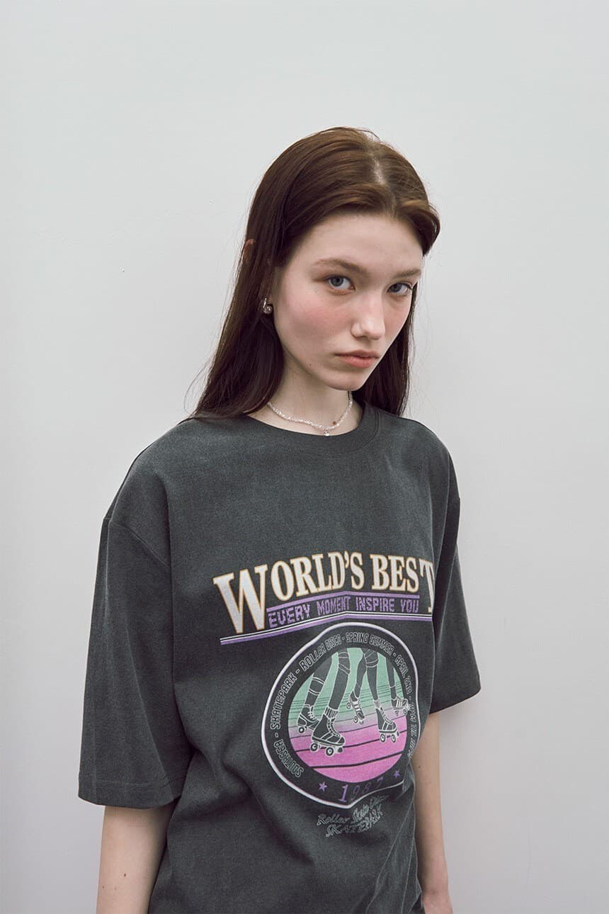 Oversized World Best Print T-shirt — vue 4