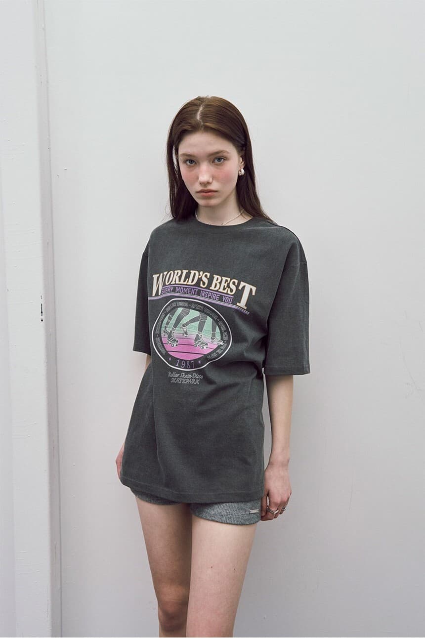 Oversized World Best Print T-shirt — vue 5