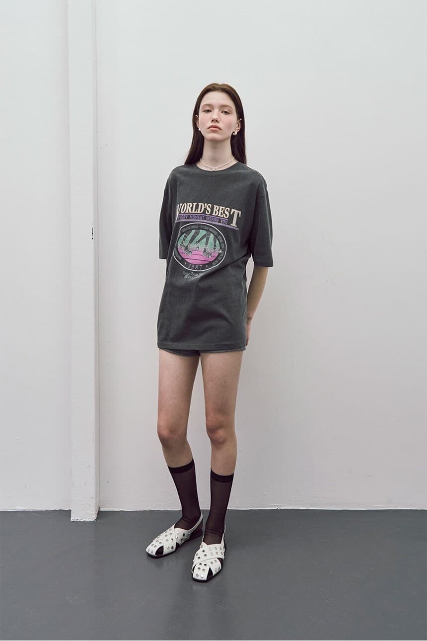 Oversized World Best Print T-shirt — vue 6