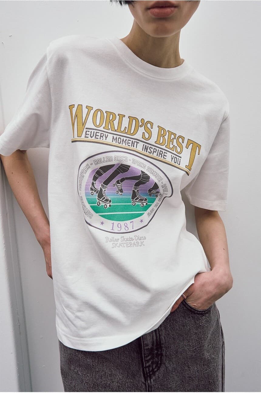 Oversized World Best Print T-shirt — vue 10