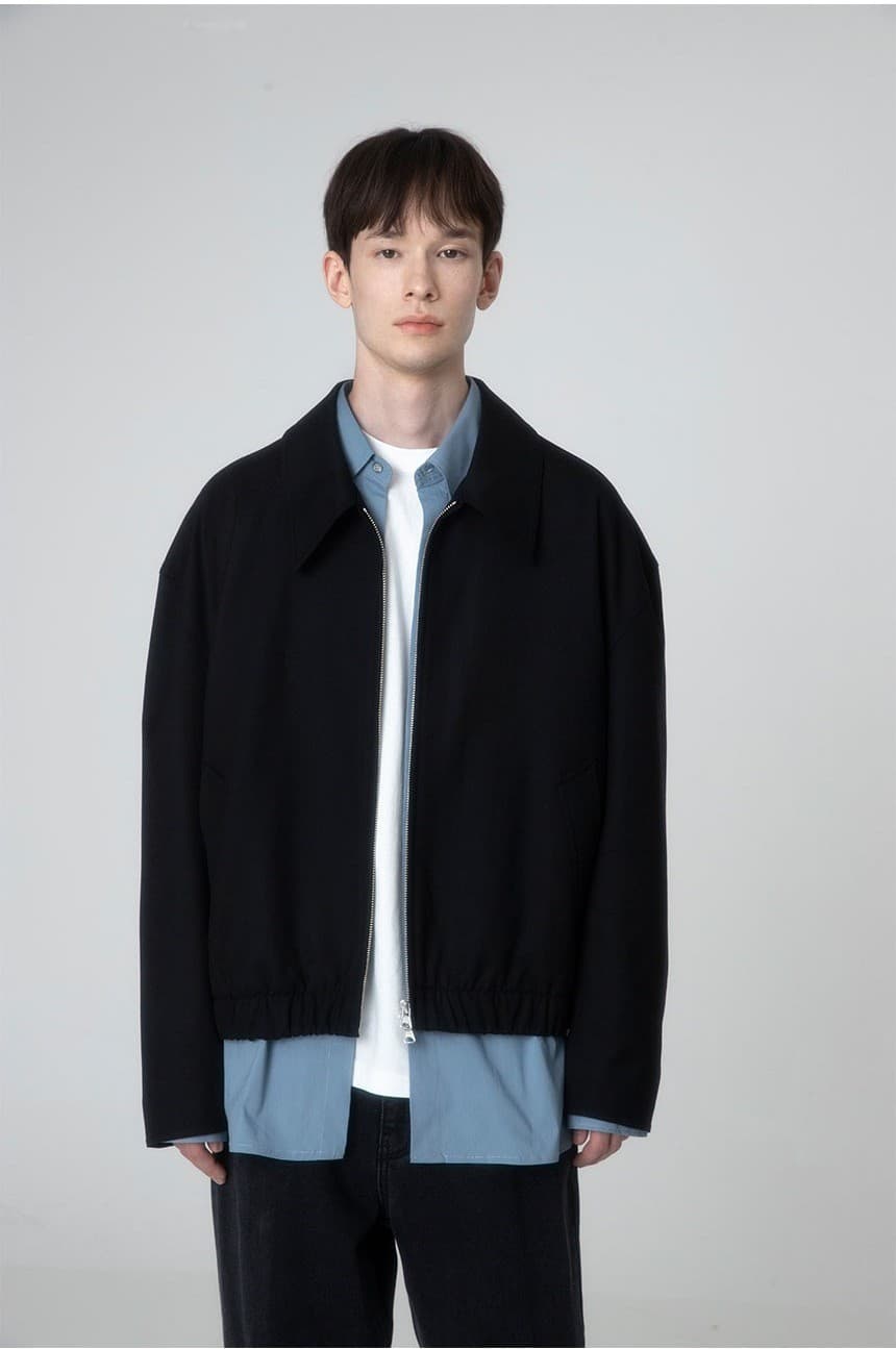 (MAN) Basic Over Fit Shirt in Blue — vue 8