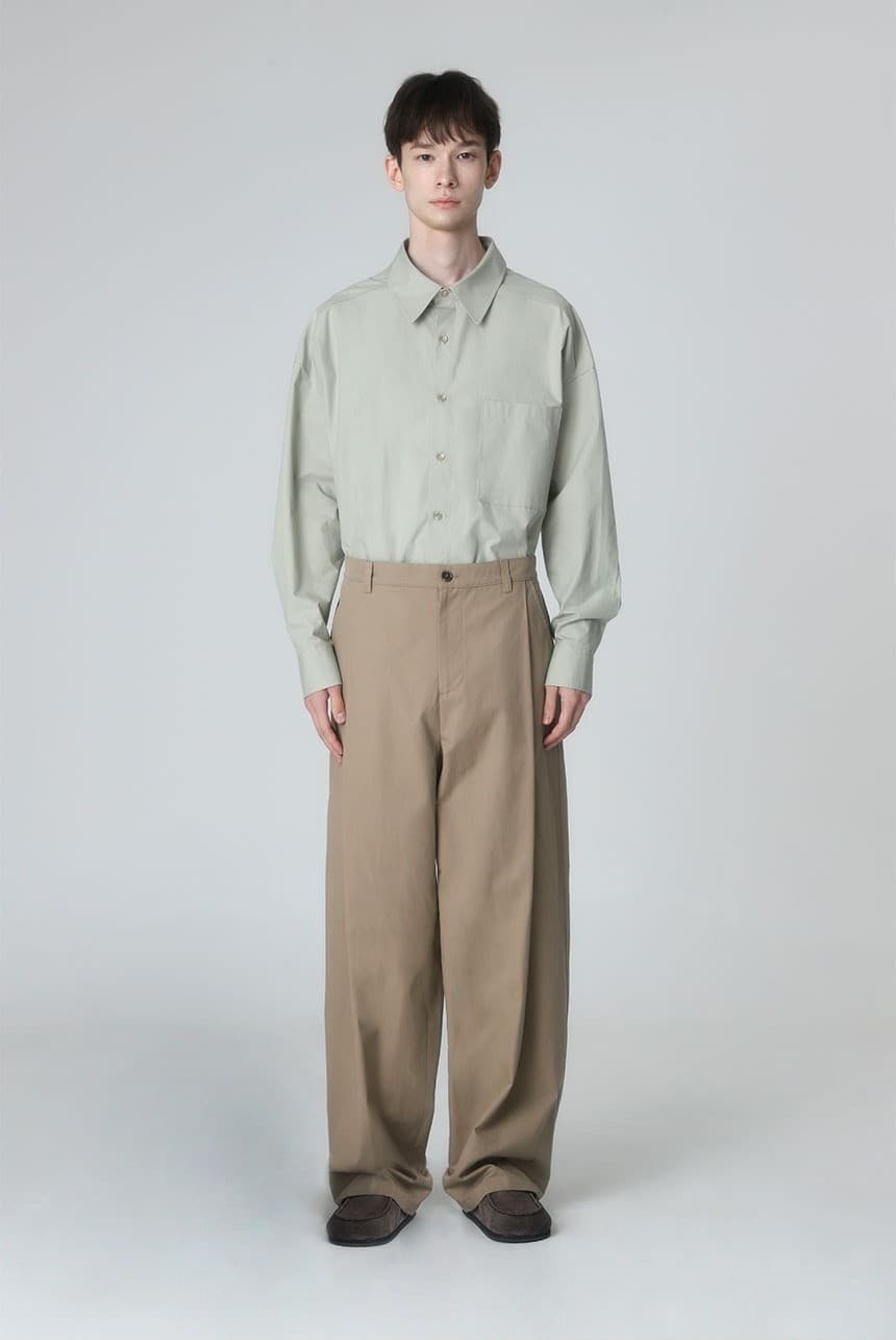 (MAN) Basic Over Fit Shirt in Blue — vue 10