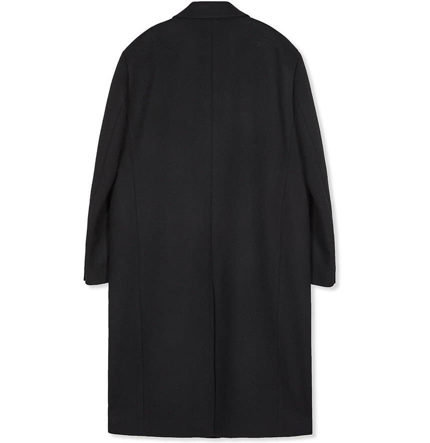 (MAN) Wool Blended Single Coat in Black — vue 10
