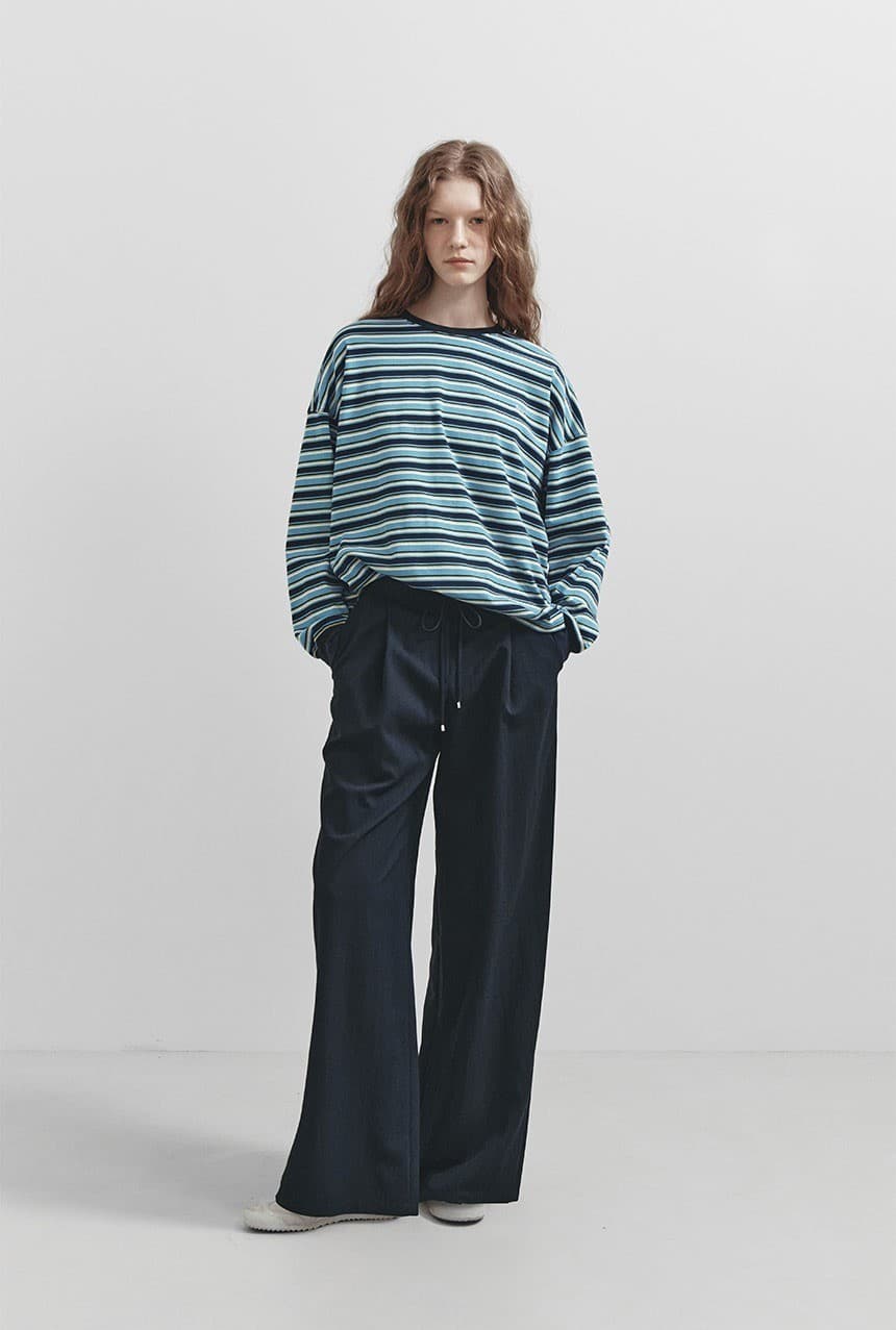 Stripe Overfit Long Sleeve T-shirt — vue 4