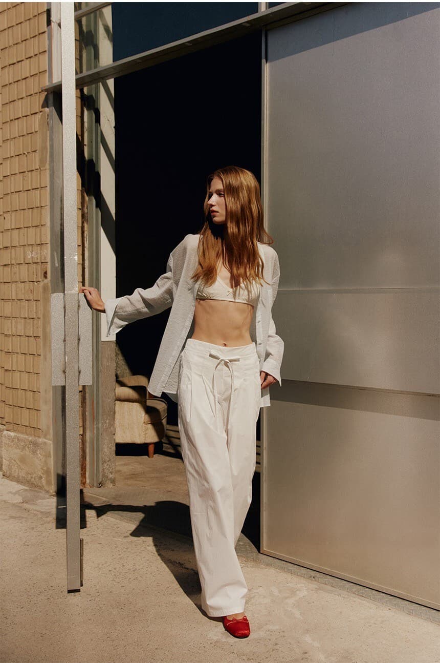 Waist String Wide Pants — vue 5