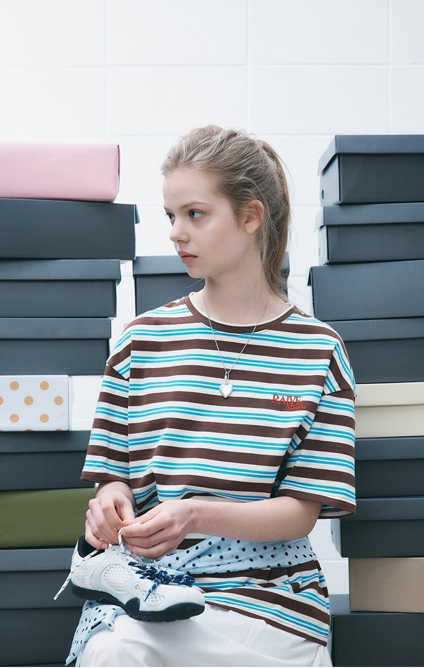Stripe Oversized T-shirt — vue 5