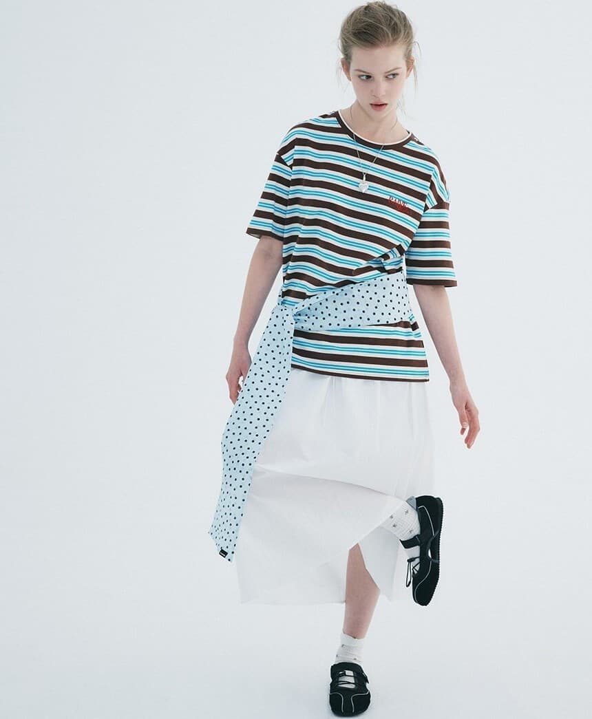 Stripe Oversized T-shirt — vue 8