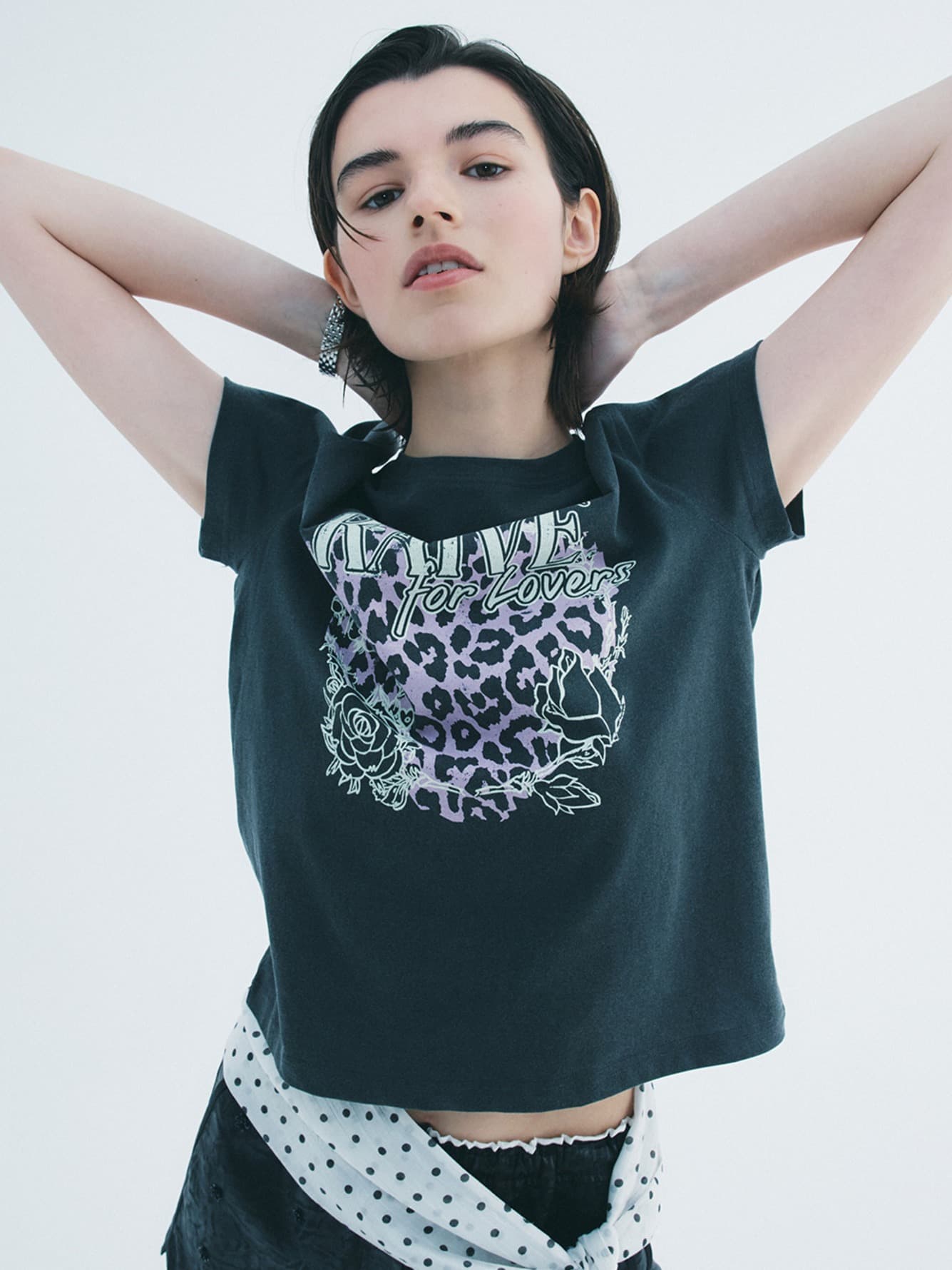 Love Leopard Graphic T-shirt — vue 2