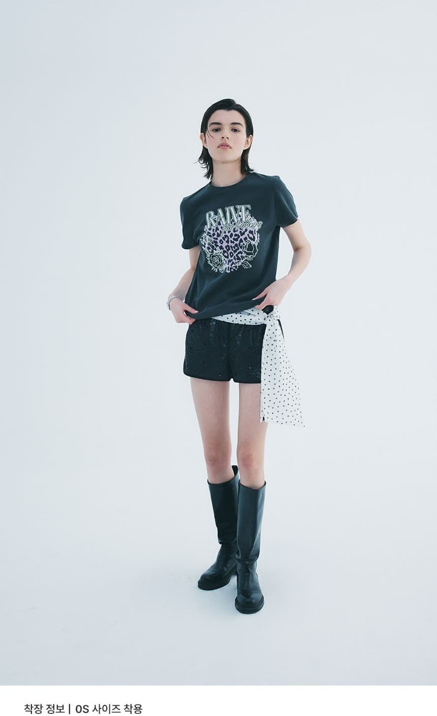 Love Leopard Graphic T-shirt — vue 9