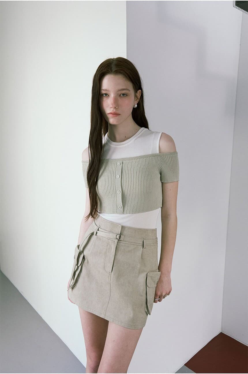Shoulder Cut-out Summer Knit — vue 7