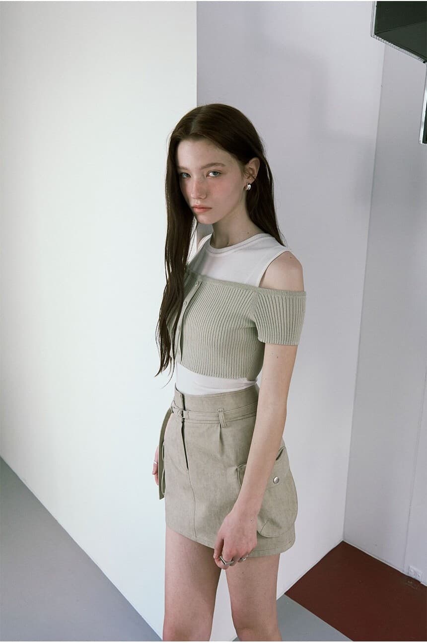 Shoulder Cut-out Summer Knit — vue 8