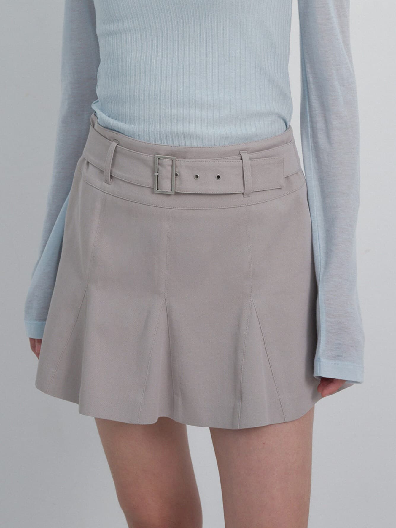 Belt Detail Mini Skirt — vue 2