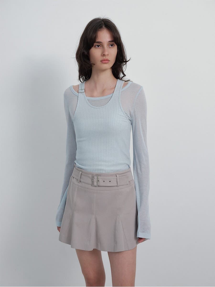 Belt Detail Mini Skirt — vue 7