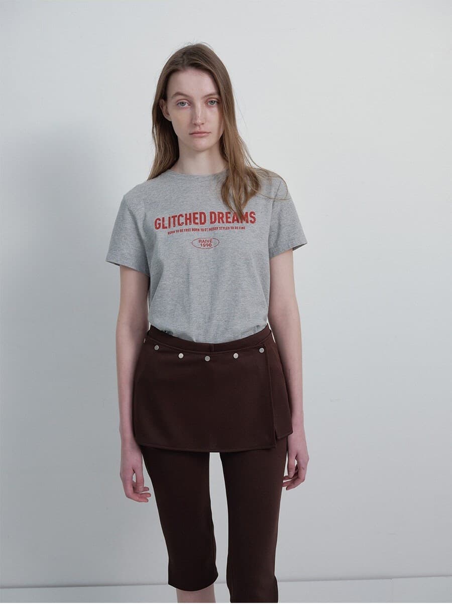 Glitched Dreams Lettering T-shirts — vue 7