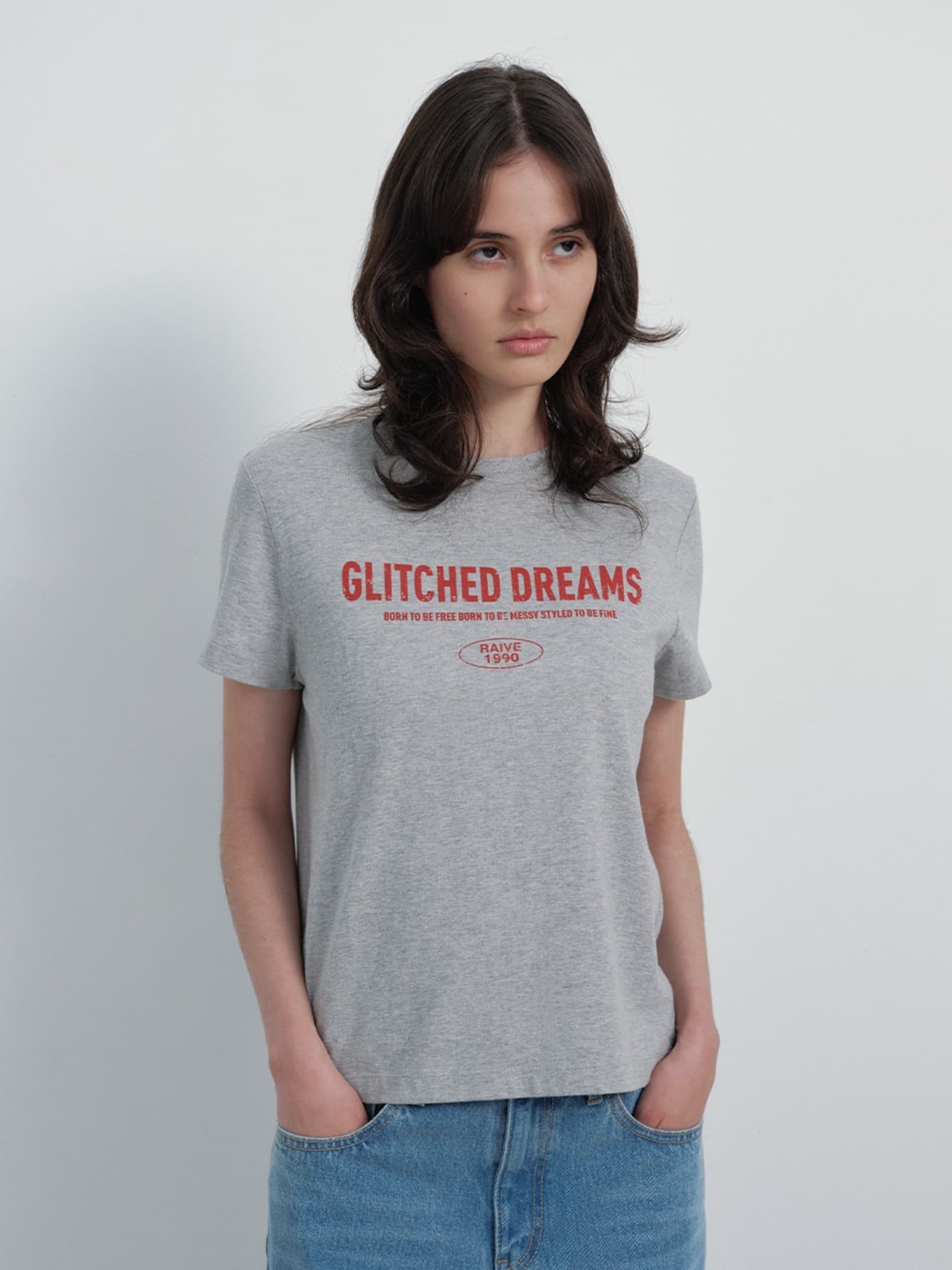 Glitched Dreams Lettering T-shirts — vue 1