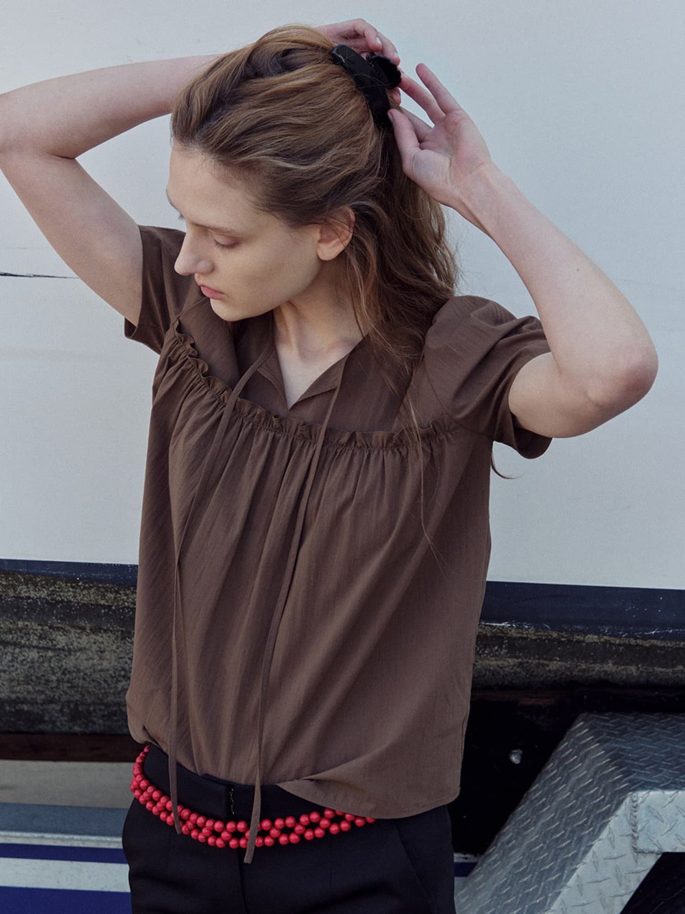 Shirring Detail Blouse — vue 2