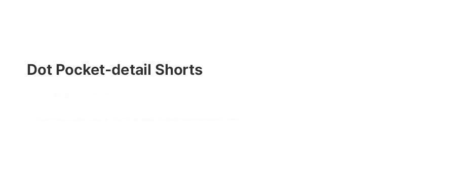 Dot Pocket-detail Shorts — vue 8