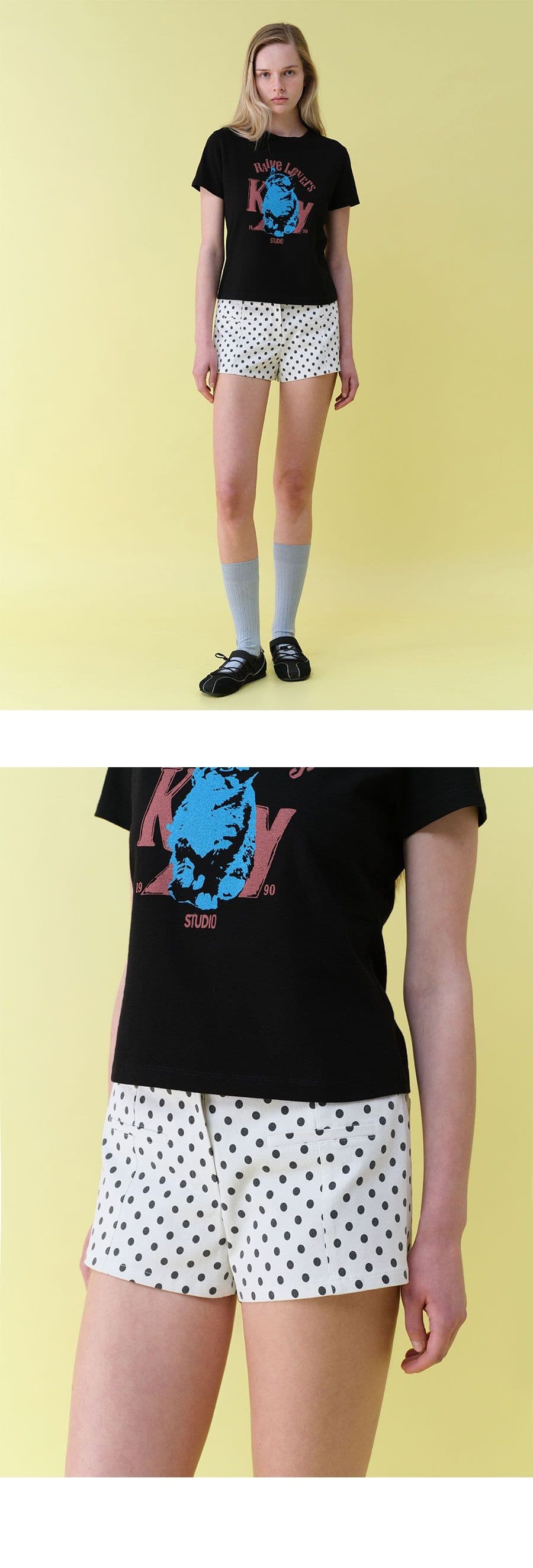 Dot Pocket-detail Shorts — vue 5