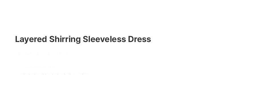 Layered Shirring Sleeveless Dress — vue 7