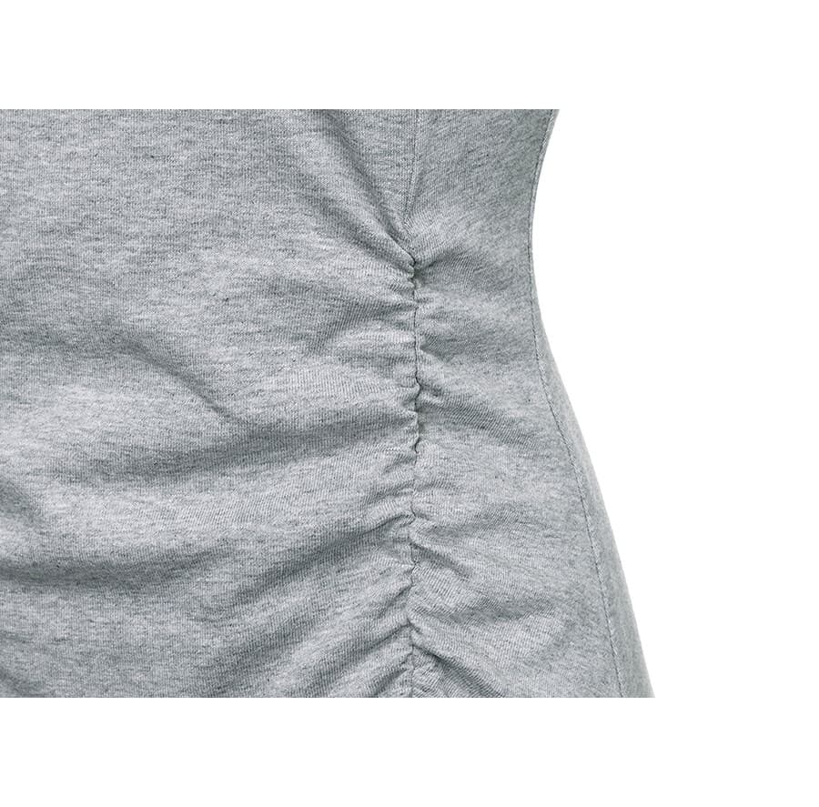 Layered Shirring Sleeveless Dress — vue 6
