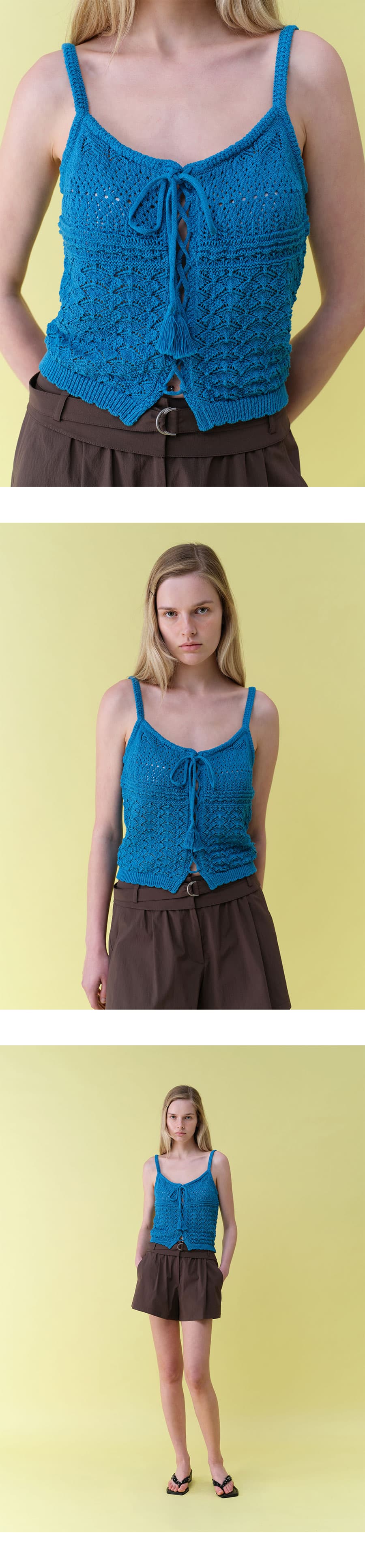 Lace-up Crochet Knit — vue 6