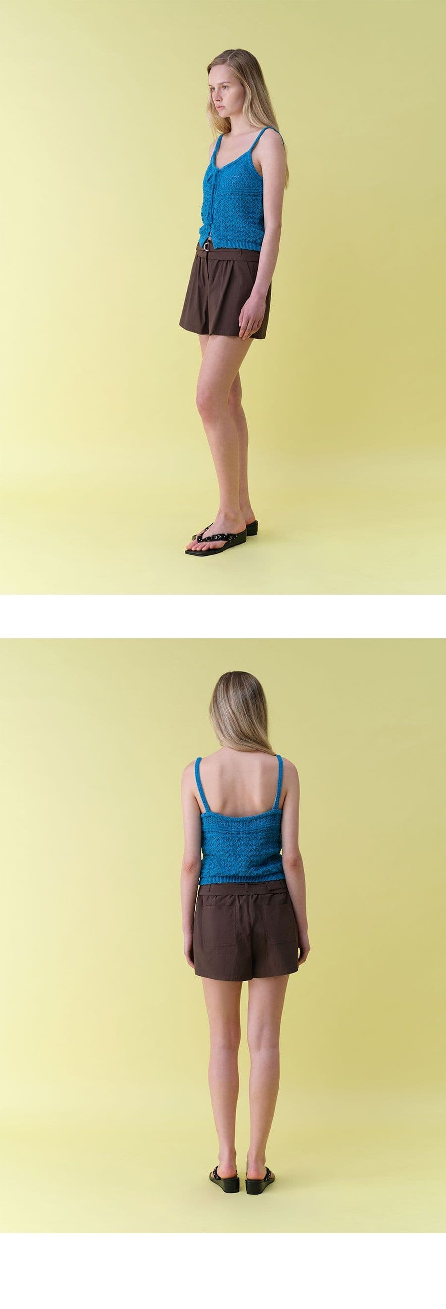 Lace-up Crochet Knit — vue 7