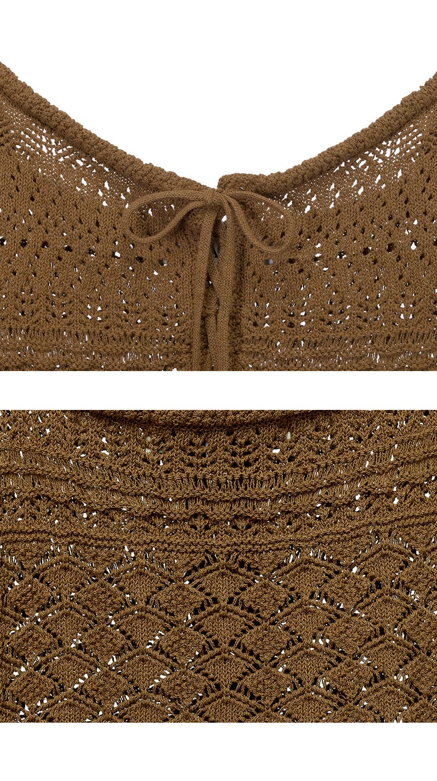 Lace-up Crochet Knit — vue 9