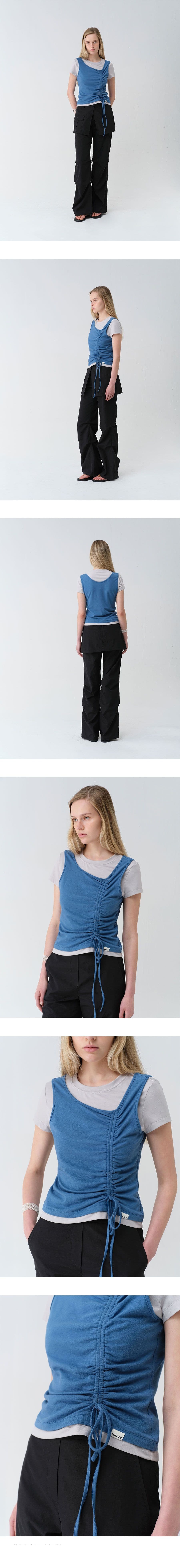 Layered Shirring String Top — vue 5