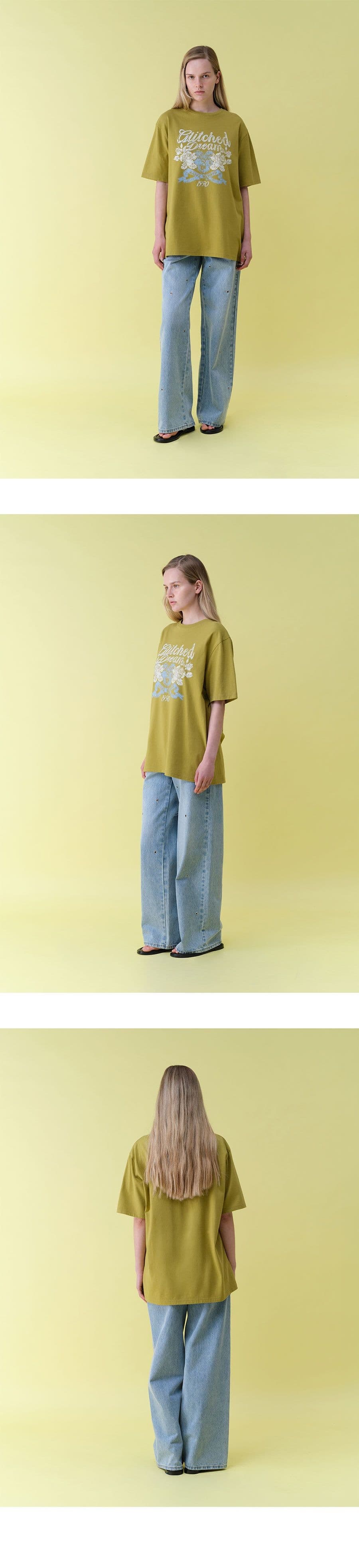 Rose Glitched Dream Graphic T-shirts — vue 6