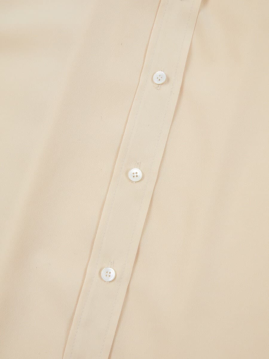 Big Collar Shirt in Beige — vue 10
