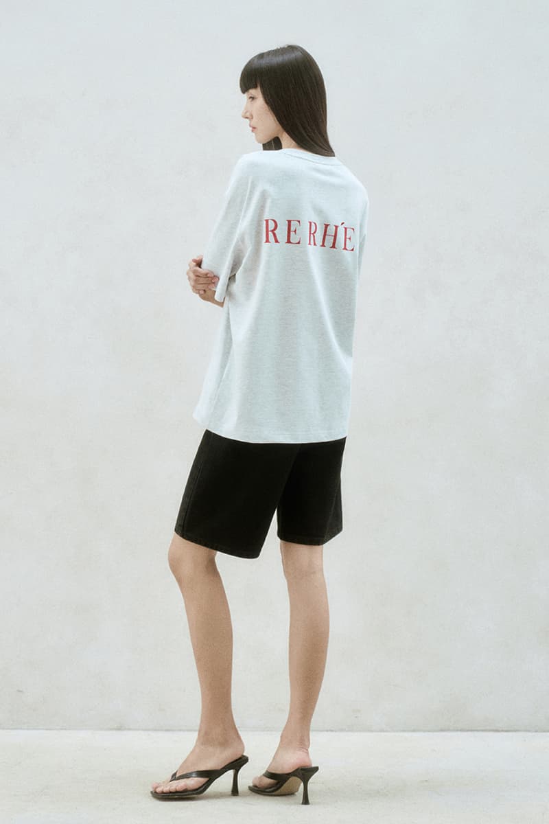 Logo Back Oversized T-Shirt Melange Gray — vue 4
