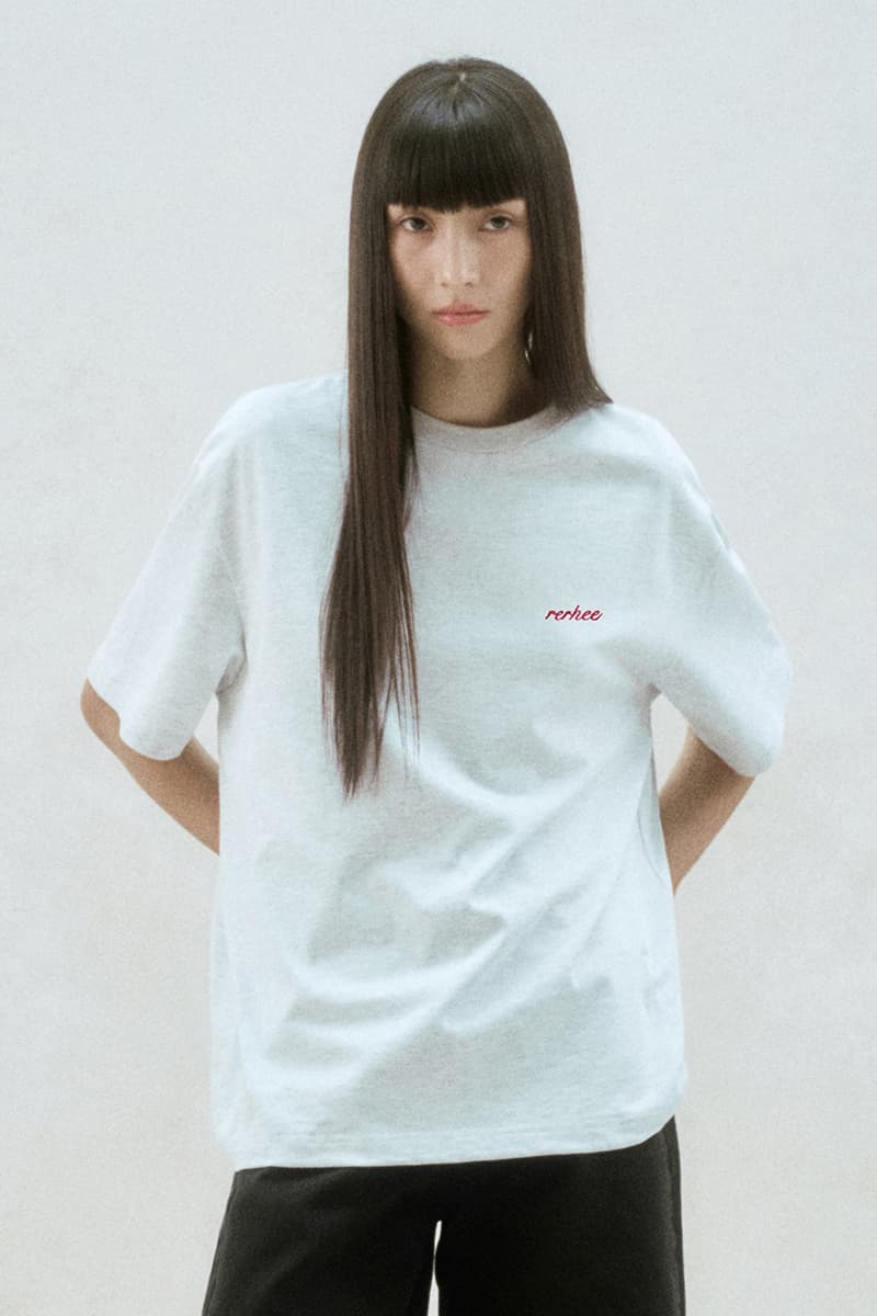 Logo Back Oversized T-Shirt Melange Gray — vue 1