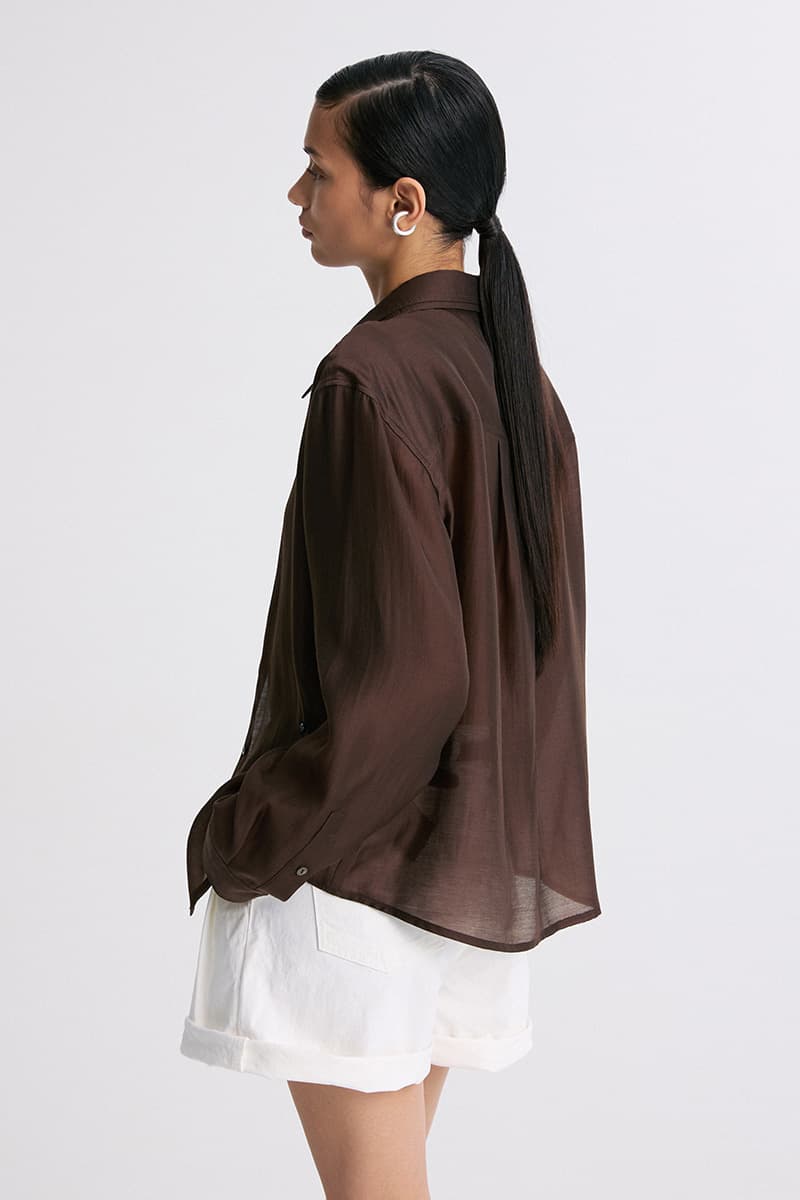 Layered Placket Shirt Truffle — vue 5