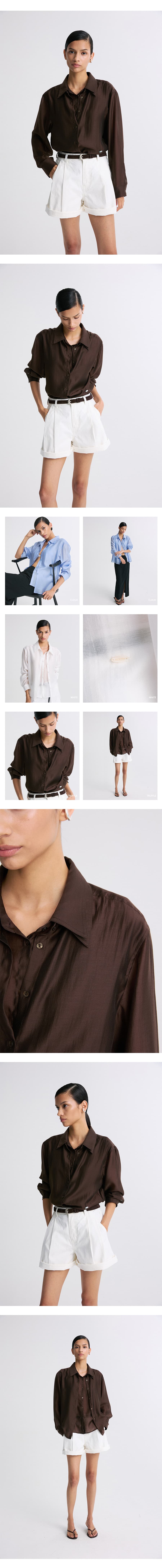 Layered Placket Shirt Truffle — vue 7