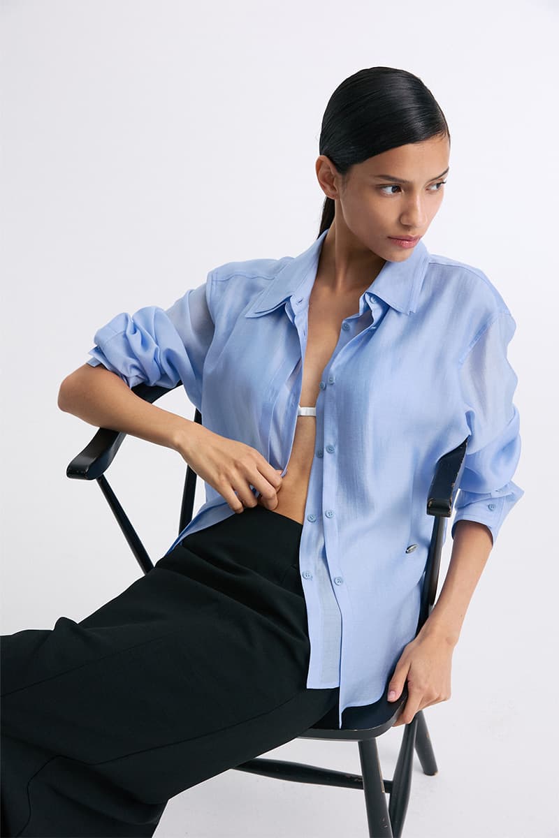 Layered Placket Shirt Cloud — vue 2