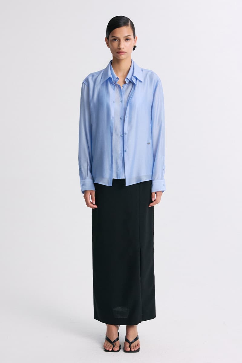 Layered Placket Shirt Cloud — vue 5